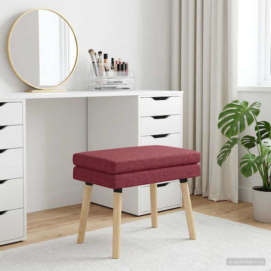 Bankhocker Rot 60x40x46cm