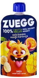 Zuegg Zuegg Smoothie Apfel, Banane, Mango & Maracuja Zuckerfrei 90gr 8000340009055