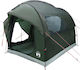 vidaXL Car Camping Tunnel Green 239x210x210cm