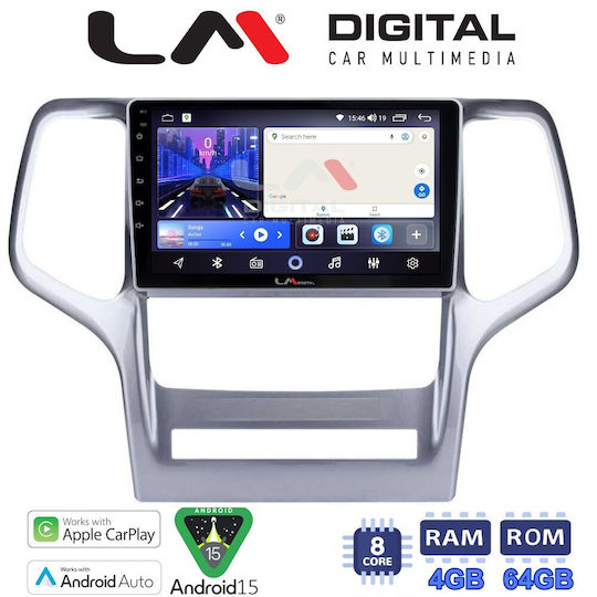 LM Digital Car Audio System for Jeep Cherokee / Grand Cherokee 2011 to 2013 Bluetooth USB Wi-Fi GPS Apple CarPlay Android Auto