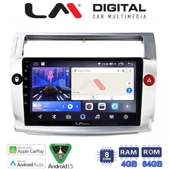 LM Digital Ηχοσύστημα Αυτοκινήτου για Citroen C4 2004 > 2011 (Bluetooth/USB/WiFi/GPS/Apple-Carplay/Android-Auto)