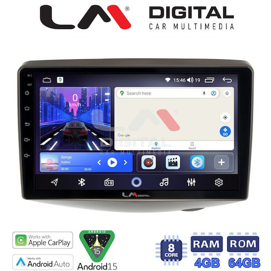 LM Digital Car Audio System for Toyota Yaris Verso 1999 to 2004 Bluetooth USB Wi-Fi GPS Apple CarPlay Android Auto