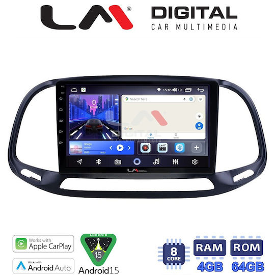 LM Digital Car Audio System for Opel Combo Fiat Doblo 2015 to 2018 Bluetooth USB Wi-Fi GPS Apple CarPlay Android Auto