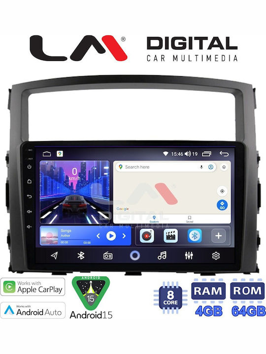 LM Digital Ηχοσύστημα Αυτοκινήτου για Mitsubishi Pajero 2006>2014 (Bluetooth/USB/WiFi/GPS/Apple-Carplay/Android-Auto)