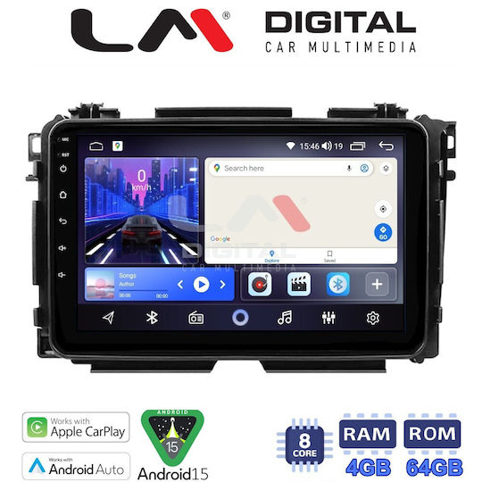 LM Digital Car Audio System for Honda HR-V 2015 Bluetooth USB Wi-Fi GPS Apple CarPlay Android Auto