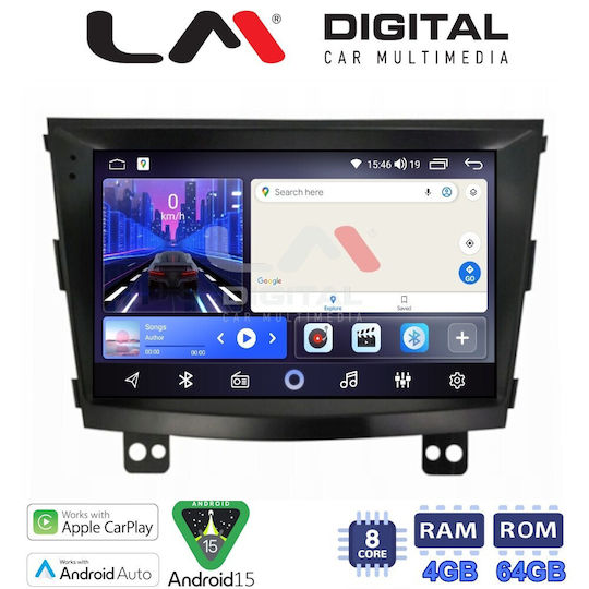 LM Digital Car Audio System for SsangYong Tivoli 2015 2019 Bluetooth USB Wi-Fi GPS Apple CarPlay Android Auto