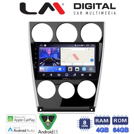LM Digital Sistem Audio Auto Pentru Mazda 6 2005>2008 Bluetooth USB Wi-Fi GPS Apple CarPlay Android Auto