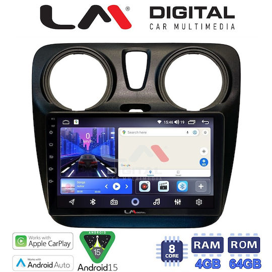 LM Digital Auto-Audiosystem für Dacia Dokker 2012 Bluetooth USB Eingebautes Wi-Fi GPS Apple CarPlay Android Auto