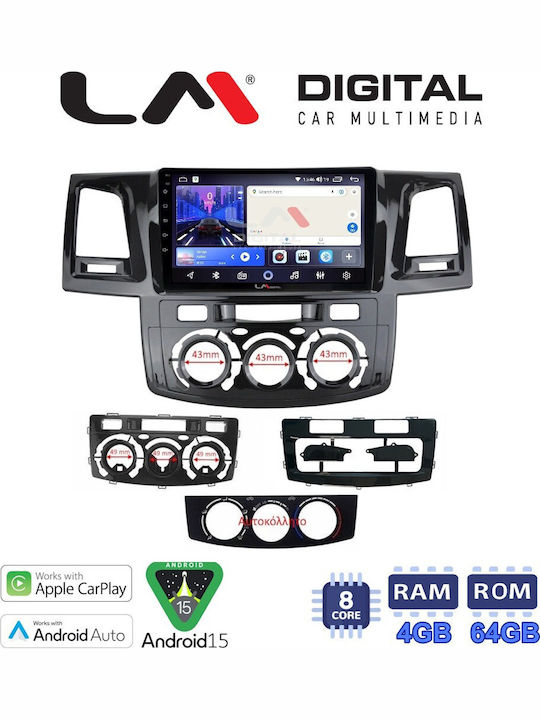 LM Digital Car Audio System for Toyota Hilux Skoda Pick up 2005 with Clima Bluetooth USB Wi-Fi GPS Apple CarPlay Android Auto