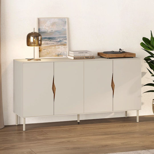 Буфет Marquise от Дърво и Метал Пясъчен 150x40x78.5cm