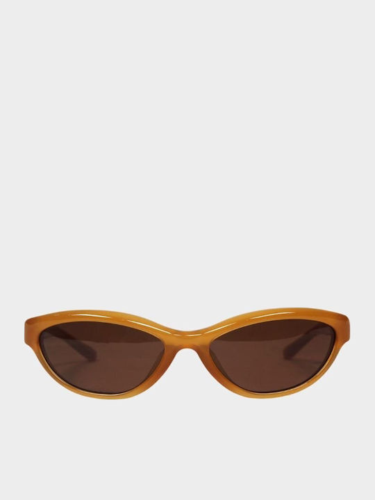 JACQUEMUS Women's Sunglasses With Brown Frame And Brown Lens JACQUEMUS Women's Sunglasses With Brown Frame And Brown Lens