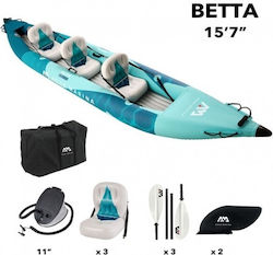 Aqua Marina Betta Πλαστικό Kayak Θαλάσσης 3 Ατόμων Μπλε Aqua Marina Betta Πλαστικό Kayak Θαλάσσης 3 Ατόμων Μπλε