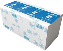 Velvet Zz Napkins White Paper 25x23cm 2 Ply 150pcs/pack 20packs/box Velvet Professional