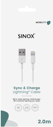 Sinox USB-A to Lightning Cable White 1m Sinox USB-A to Lightning Cable White 1m