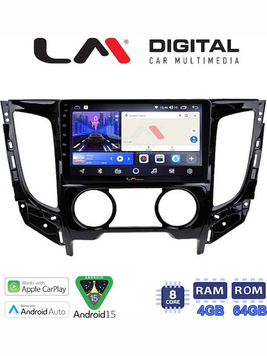 LM Digital Ηχοσύστημα Αυτοκινήτου για Mitsubishi L200 2014 (Bluetooth/USB/WiFi/GPS/Apple-Carplay/Android-Auto)