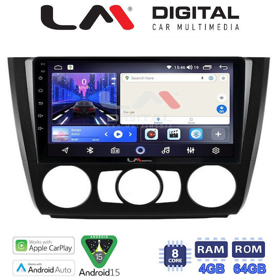 LM Digital Car Audio System for BMW Series 1 E81 E82 E87 2004>2011 Bluetooth USB Wi-Fi GPS Apple CarPlay Android Auto