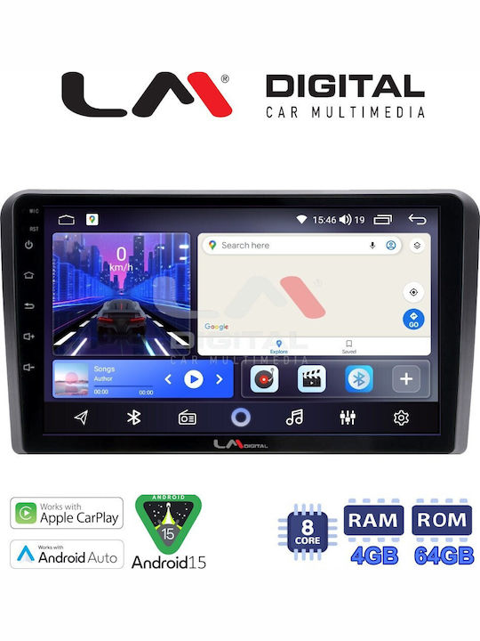 LM Digital Car Audio System for Audi A3 2003-2012 Bluetooth USB Wi-Fi GPS Apple CarPlay Android Auto