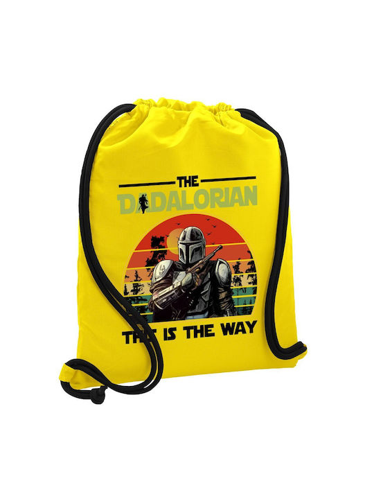 Koupakoupa The Dadalorian Yellow Gym Backpack Bag