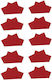 10x Microfiber Cloth Glasses Red 18x15
