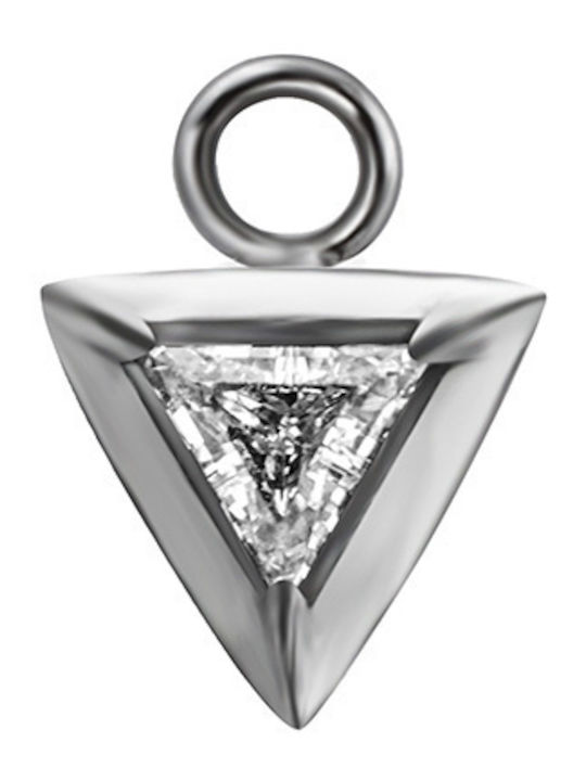 Crazy Needles Charm from Silver with Zircon