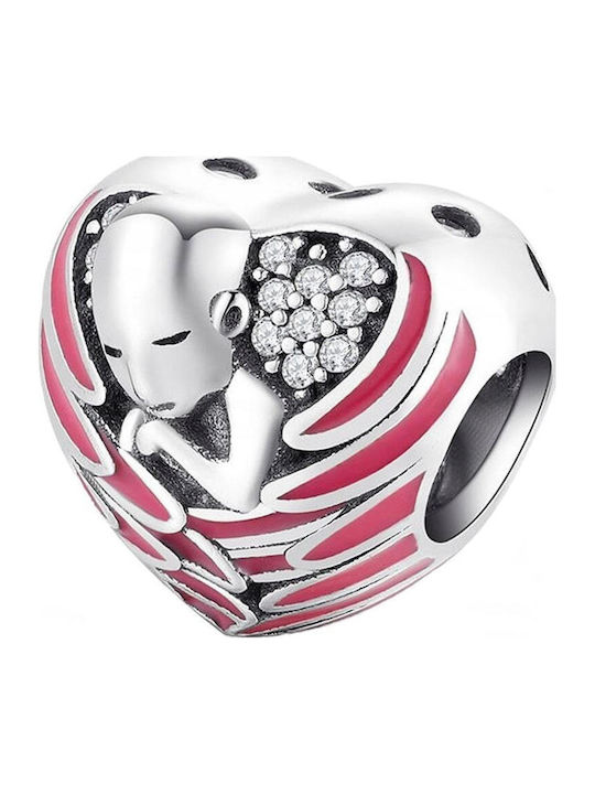 Trusky Charm Talisman Inimă din Argint cu Zircon