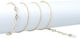 Decorative Gold Eyeglass Chain Zirconia Pendant Cord Sla-06