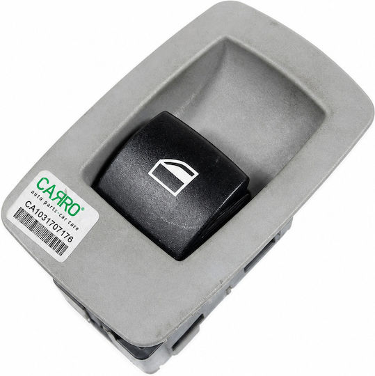 Carro Front & Rear Window Switch Right=Left Grey Cap Black Button 3pin Suitable For Bmw Series 3 Sedan Station Wagon 2008-2012 E90/e91 61316945875 Right 1 Pc