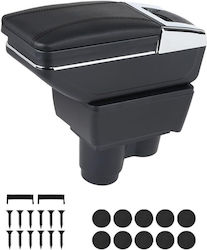 Car Armrest Leather Compatible with Dacia Duster II in Black Colour Car Armrest Leather Compatible with Dacia Duster II in Black Colour