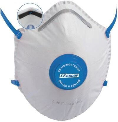 FFG Half Face Mask With FFP1 Protection Filter 15 Pieces