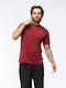 Sportliches Herrenbluse Kurzarm Rote T-Shirts