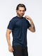 Sportliches Kurzarm T-Shirt Silber