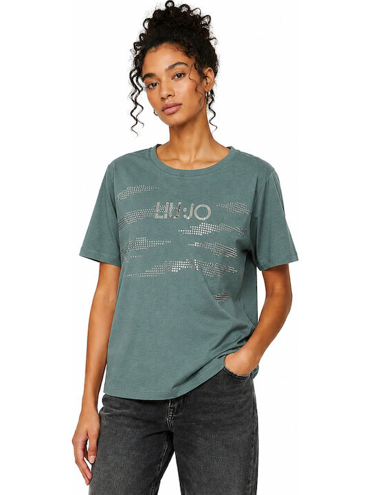 Liu Jo Γυναικείο T-shirt Πράσινο