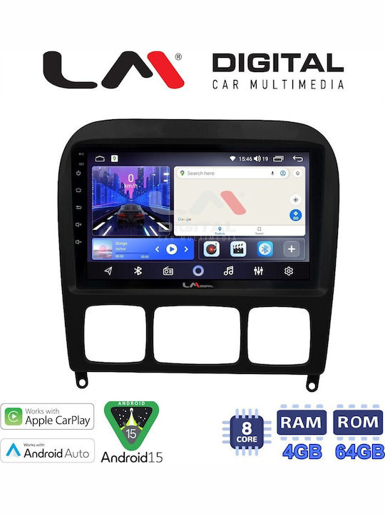 LM Digital Car Audio System for Mercedes-Benz S Class 1998-2005 Bluetooth USB Wi-Fi GPS Apple CarPlay