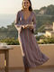Modern Ocean Women's Maxi Beach Dress Coral