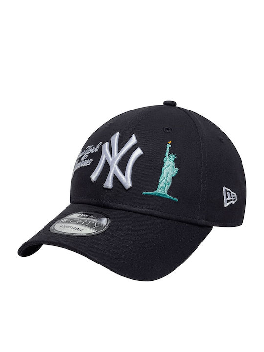 New Era Mlb City Icon New York Yankees Navy 9forty Adjustable Cap Unisex Jockey Black