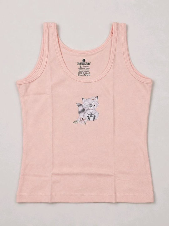 Baykar Kids Sleeveless Undershirt Salmon