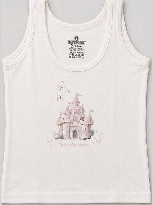 Baykar Kids Sleeveless Ecru Undershirt