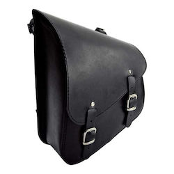 Longride Swingarm Bag Glatte Schwarzes Leder