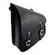 Longride Swingarm Bag Smooth Black Leather