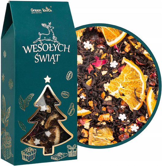 Black Christmas Tea In A Box Winter Time Sugar Snowflakes 60 G