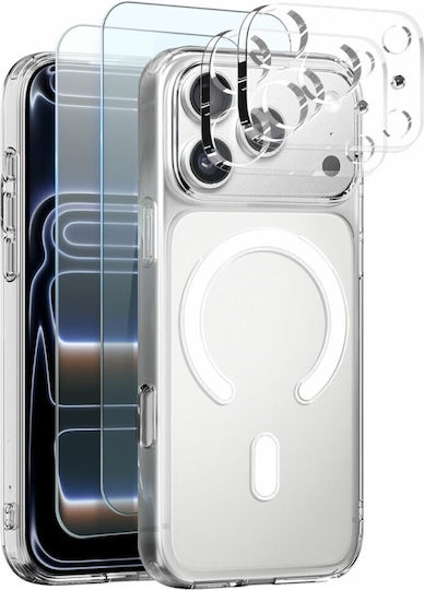 Northjo Protection Set 5 in 1 Hard Case Screen Camera Protection Transparent Apple iPhone 17 Pro