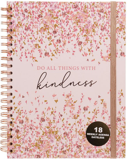 Tri-Coastal Design Diary Tri-Coastal Weekly Dateless 18-Month 2026-2028 Kindness