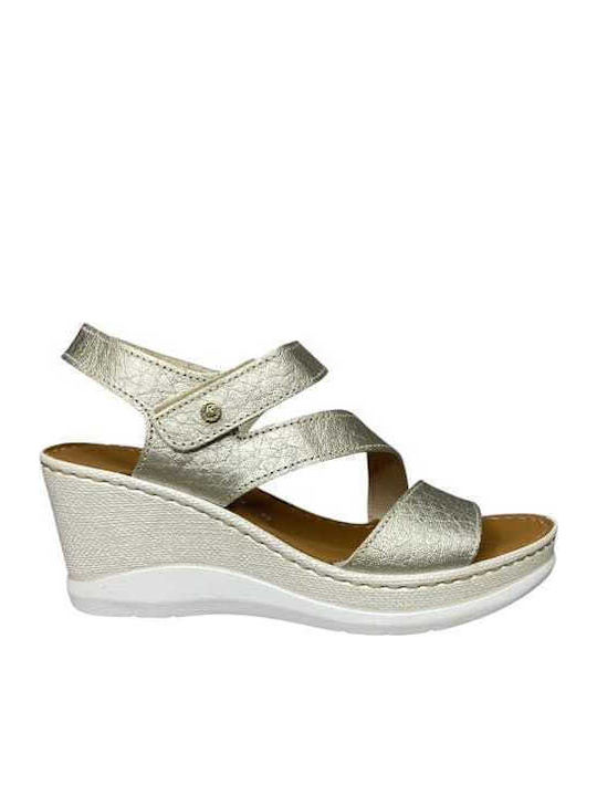 Riposella Anatomic Women's Summer Gold Platforms GY-08494-49-6