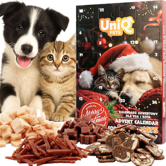 Uniq Pets Christmas Advent Calendar Treats Dogs Cats