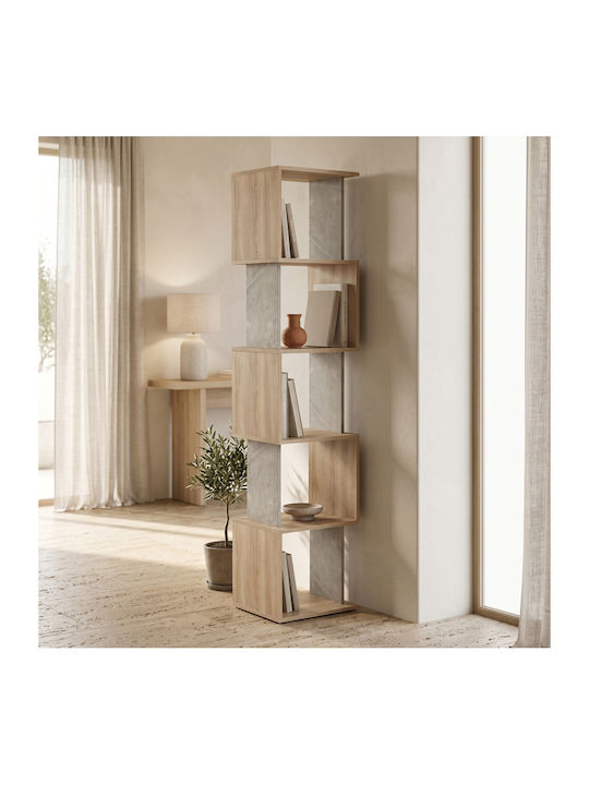 Bibliotecă Cubik Gri Bej 35x30x161cm