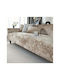 SteweHome Sofa Throw 2 Seater Velvet 180x230cm Beige