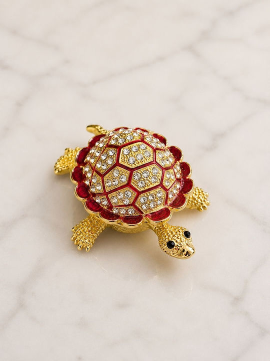 La Belle Maison Decorative Turtle Made of Metal D2072-3 6x4.5cm