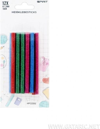 Set Replacement Hot Glue Gun Silicone Glitter 12 Pieces