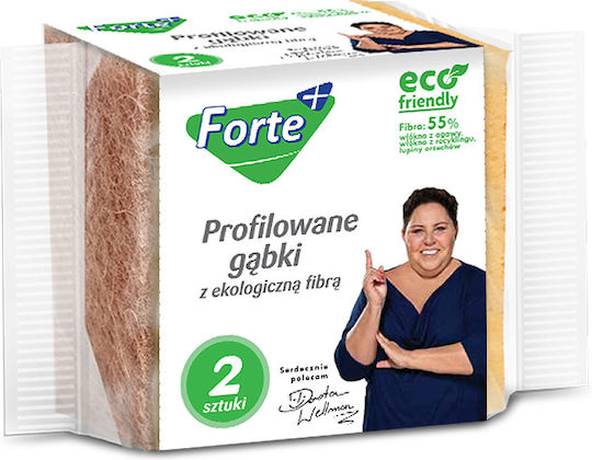 Forte+ Bureți Profilati Eco Fiber 2 Bucăți