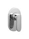 Laveo Deante Eingebaute Wasserhähne Set Mixer & Mundstück für Dusche Silber